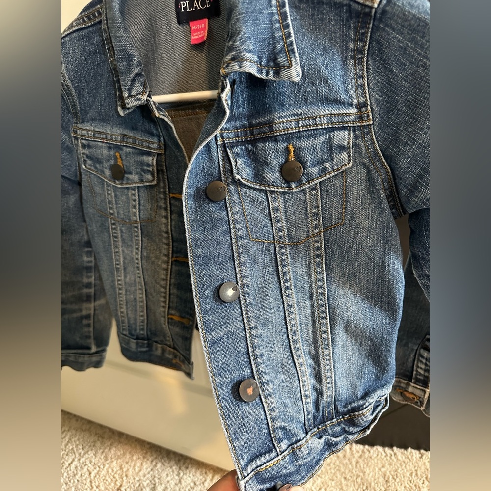 Girls 7/8 Children’s Place Jean Jacket - LIKE NEW! - Picture 4 of 9